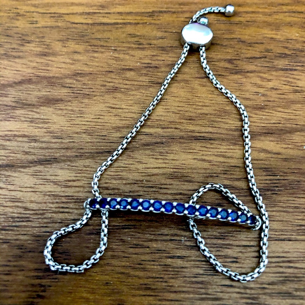 Sophie Harper silver and sapphire slider bracelet